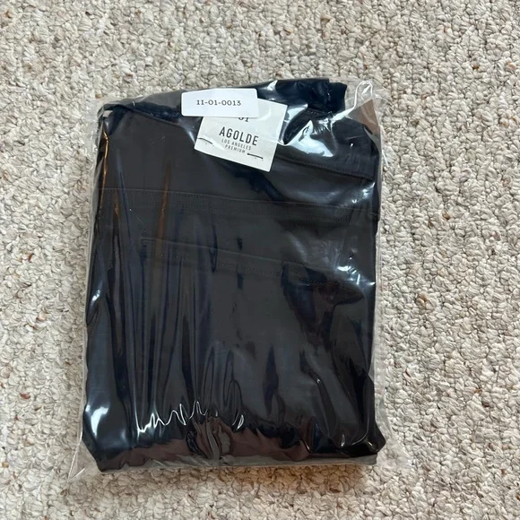 AGOLDE Jeans NWT Sophie High Rise Skinny Womens 31 Black Luxe Denim Stretch - Picture 12 of 12